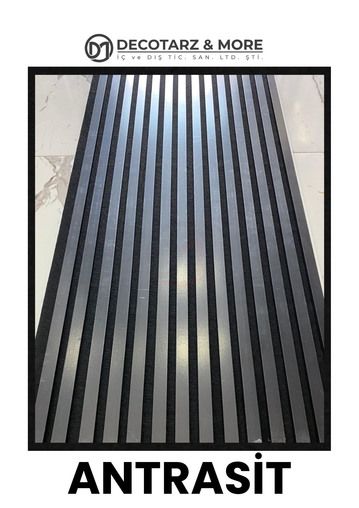 AKUSTİK KEÇELİ PANEL ANTRASİT